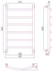 Полотенцесушители Дизайн-радиатор 800х500