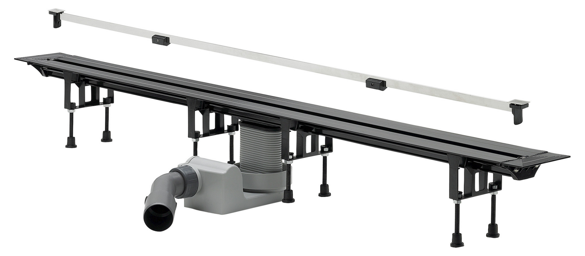 Душевые лотки и трапы Душевой лоток с регулируемой длиной 30-120 см, с глянцевой дизайн-вставкой в комплекте (арт.686277 +арт.686291) 