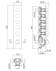 Смесители Встраиваемая часть для термостатического смесителя на 5 выходов