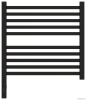Полотенцесушители Полотенцесушитель электрический 500х500 / МЭМ левый (Матовый чёрный)