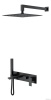 Смесители Смеситель встроенный + верхний+ ручной душ Matt Black
