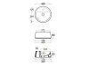 Раковины Раковина 42х42 накладная круглая